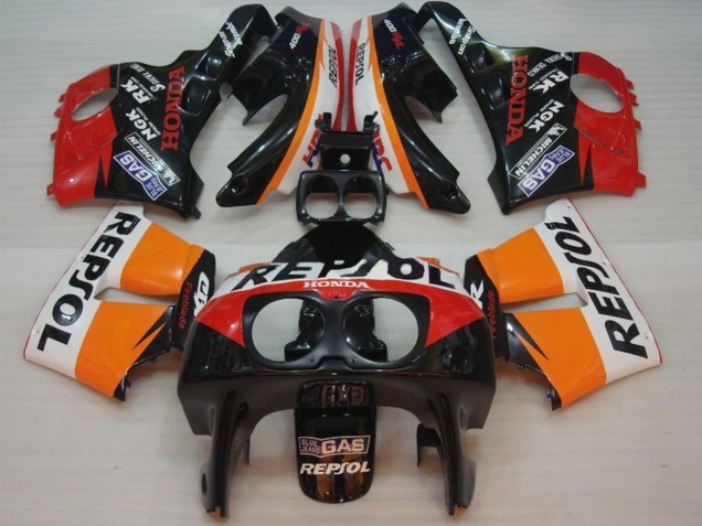 Carenados Moto Honda CBR400RR NC29 1990-1999 - Naranja Blanco Rojo Negro Brillante Repsol HRC Fábrica