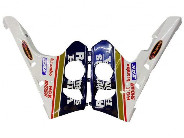 Carenados Moto Honda CBR400RR NC29 1990-1999 - Blanco Oro Rojo Azul Oscuro Rothmans Fábrica