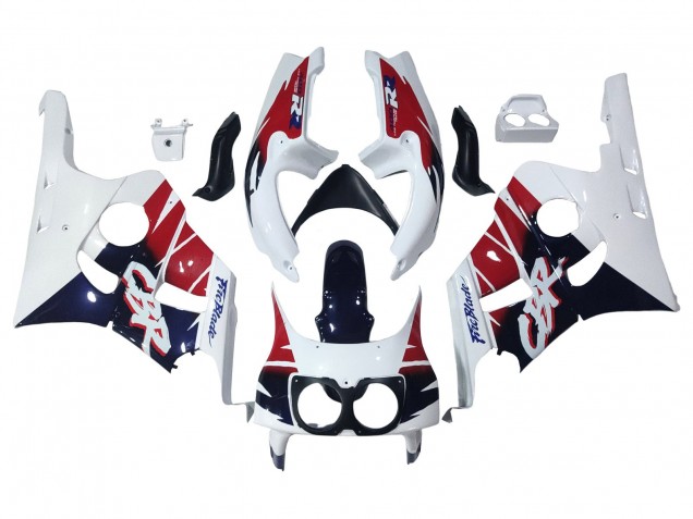 Carenados Moto Honda CBR400RR NC29 1990-1999 - Blanco Rojo Azul Oscuro Fireblade Fábrica