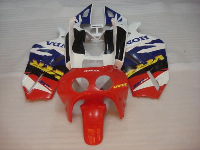Carenados Moto Honda VFR400R NC30 1988-1992 - Blanco Azul Rojo Fábrica