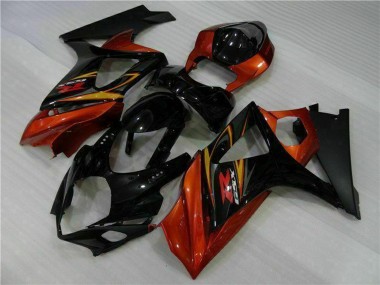 Carenados Moto Suzuki GSXR 1000 2007-2008 - Negro Naranja Fábrica