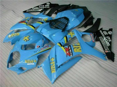 Kits Carenado Moto Suzuki GSXR 1000 2007-2008 - Azul Oro Negro Rizla Fábrica