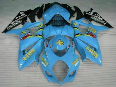 Kits Carenado Moto Suzuki GSXR 1000 2007-2008 - Azul Oro Negro Rizla Fábrica