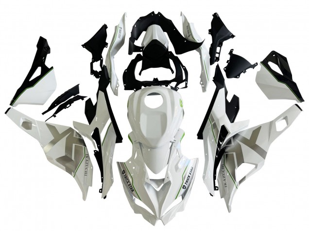 Carenados Moto Kawasaki ZX25R ZX-25R 2019-2025 - Blanco Plata Verde Negro Trick Star Fábrica