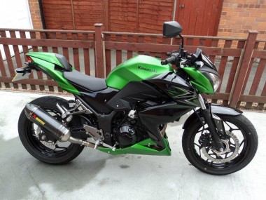 Carenado Moto Kawasaki Z250/Z300 2015-2016 - Verde Negro Mate Fábrica