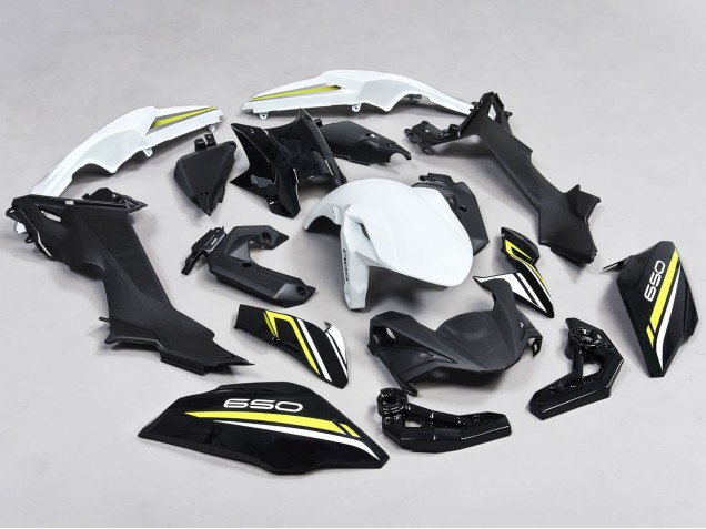 Carenados Moto Kawasaki Ninja Z650 2017-2019 - Negro Blanco Amarillo Fábrica