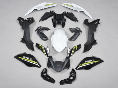 Carenados Moto Kawasaki Ninja Z650 2017-2019 - Negro Blanco Amarillo Fábrica