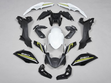 Carenados Moto Kawasaki Ninja Z650 2017-2019 - Negro Blanco Amarillo Fábrica