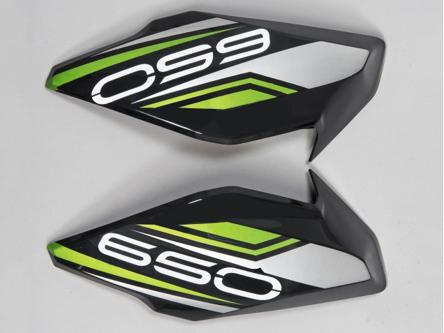 Carenados Moto Kawasaki Ninja Z650 2017-2019 - Negro Verde Plata Fábrica