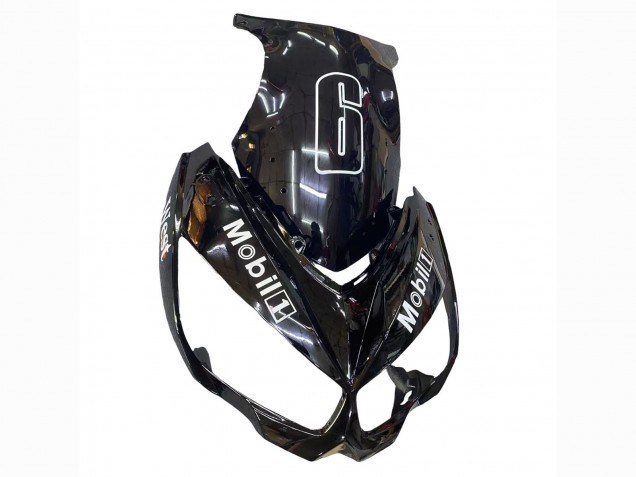Carenados Moto Kawasaki Z1000SX 2010-2016 - Negro Brillante Oro Blanco Mobil West Fábrica