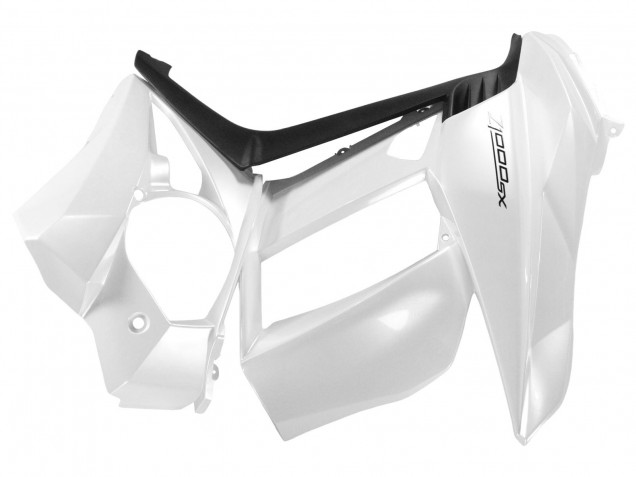 Carenados Moto Kawasaki Z1000SX 2010-2016 - Blanco Perla Negro Fábrica