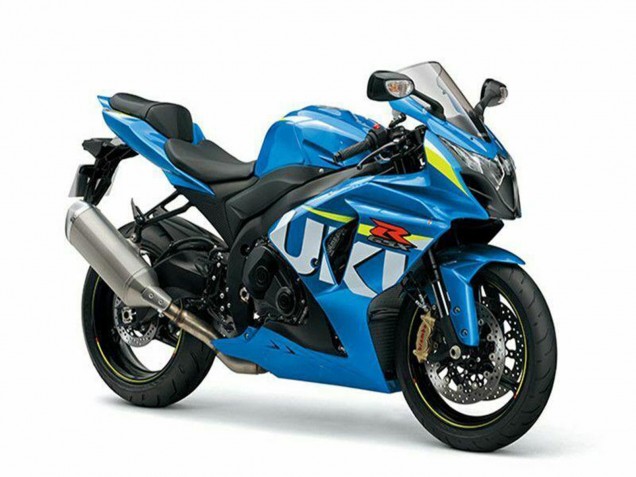 Kits Carenado Moto Suzuki GSXR 1000 2009-2016 - Azul Verde Blanco Fábrica