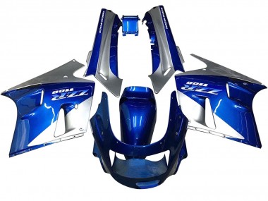Carenados Moto Kawasaki ZZR1100 1990-1992 - Azul Blanco Gris Fábrica
