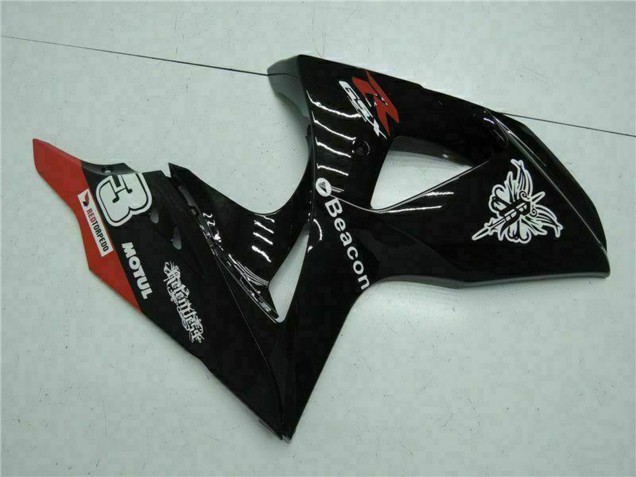 Carenados Moto Suzuki GSXR 1000 2009-2016 - Negro Brillante Rojo Faro Motul Fábrica