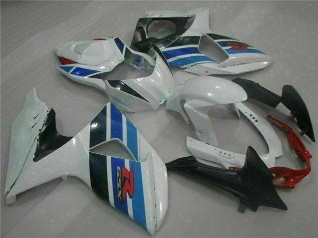 Completo Carenados Moto Suzuki GSXR 1000 2009-2016 - Blanco Azul Negro Fábrica