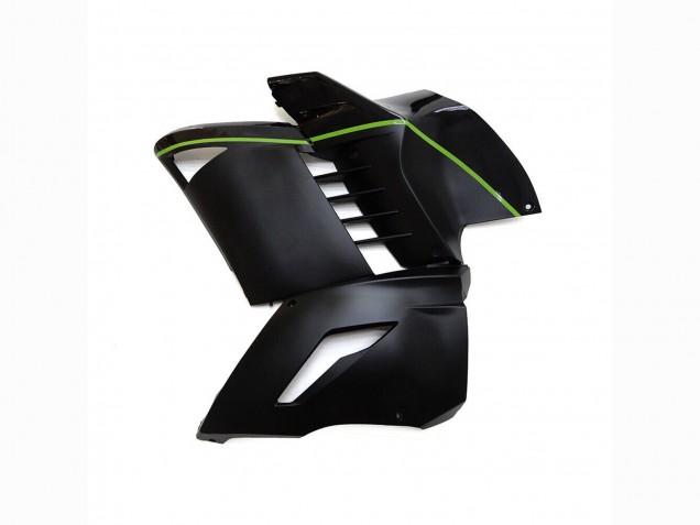 Carenados Moto Kawasaki GTR1400/ZG1400 2007-2009 - Negro Mate Verde Línea Fábrica