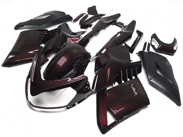 Carenados Moto Kawasaki GTR1400/ZG1400 2007-2009 - Rojo Granate Negro Fábrica