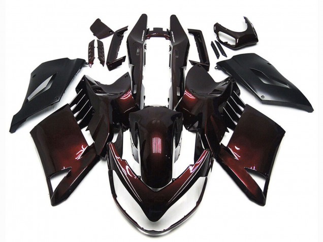 Carenados Moto Kawasaki GTR1400/ZG1400 2007-2009 - Rojo Granate Negro Fábrica