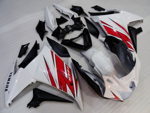 Carenados Moto Yamaha FZ6R 2009-2015 - Blanco Rojo Negro Fábrica