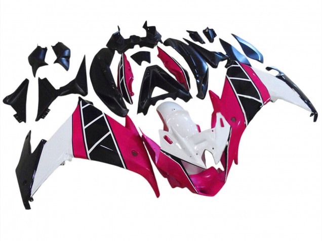Carenados Moto Yamaha FZ6R 2009-2015 - Raspberry Blanco Negro Fábrica