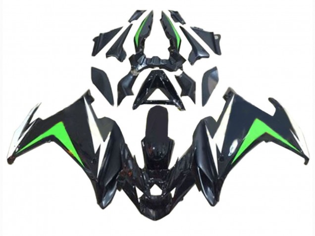 Carenados Moto Yamaha FZ6R 2009-2015 - Negro Blanco Verde Fábrica