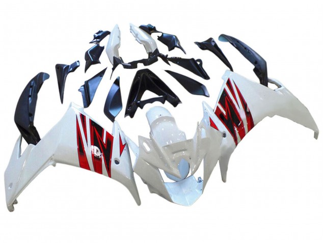 Carenados Moto Yamaha FZ6R 2009-2015 - Blanco Rojo Fábrica