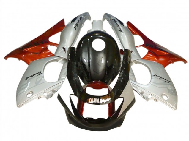 Carenados Moto Yamaha YZF600R Thundercat 1996-2007 - Negro Plata Burnt Naranja Fábrica