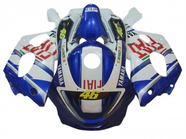 Carenados Moto Yamaha YZF600R Thundercat 1996-2007 - Blanco Azul Rojo Fiat 46 Fábrica