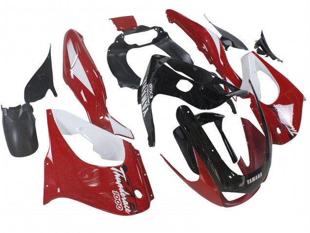 Kits Carenado Moto Yamaha YZF 1000R Thunderace 1997-2007 - Rojo Negro Blanco Thunderace Fábrica