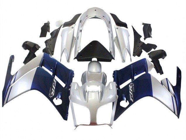 Carenados Moto Yamaha FJR1300 2001-2006 - Azul Oscuro Plata Fábrica