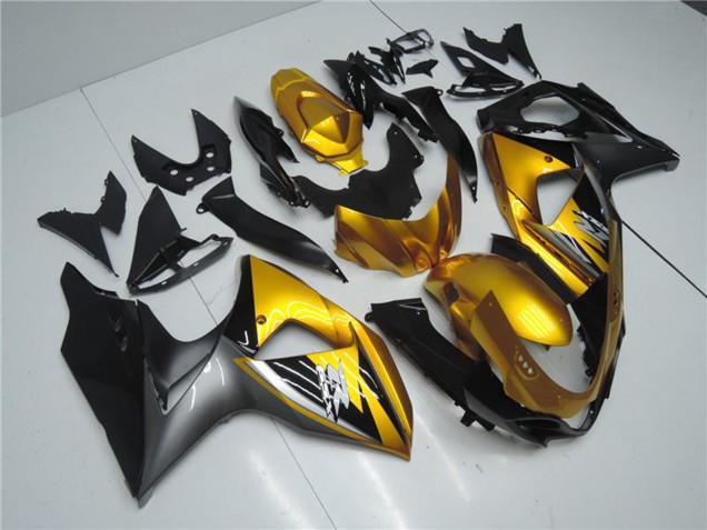 Carenados Moto Suzuki GSXR 1000 2009-2016 - Oro Negro Mate Fábrica