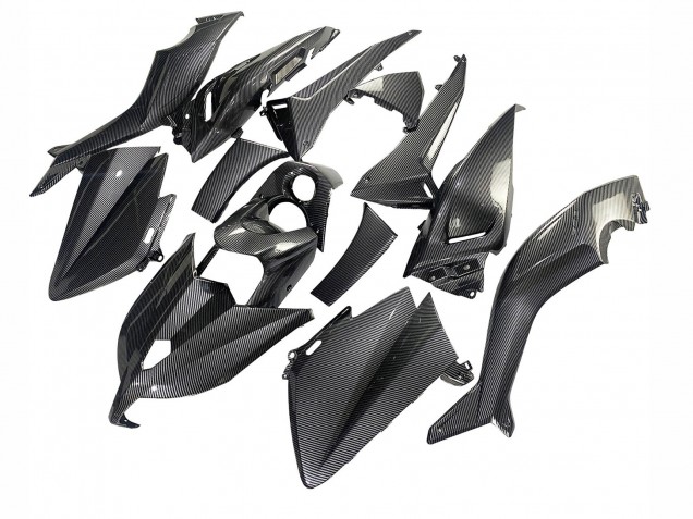 Carenados Moto Yamaha TMAX530 2012-2014 - Negro FibraCarbono Fábrica