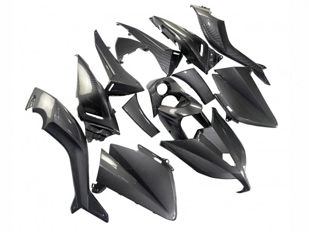 Carenados Moto Yamaha TMAX530 2012-2014 - Negro FibraCarbono Fábrica