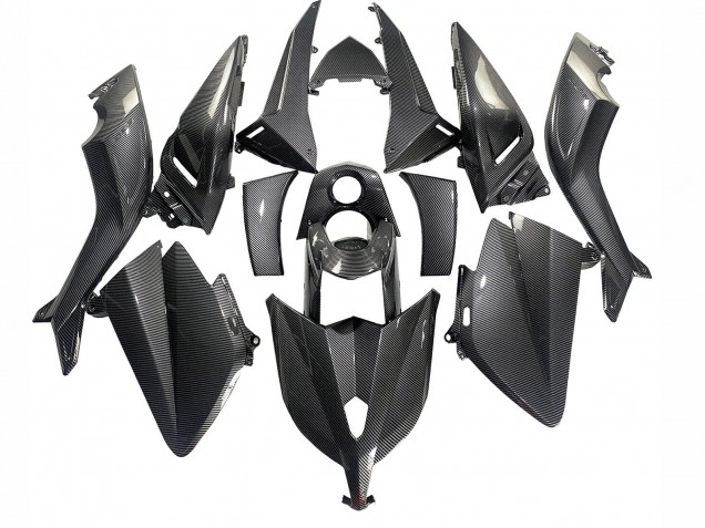 Carenados Moto Yamaha TMAX530 2012-2014 - Negro FibraCarbono Fábrica