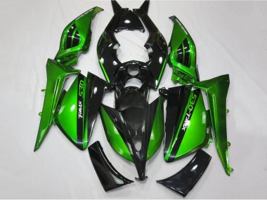 Carenados Moto Yamaha TMAX530 2012-2014 - Verde Brillante Negro Fábrica