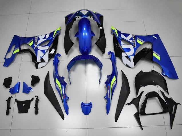 Carenados Moto Suzuki GSXR 1000 2017-2024 - Azul Blanco Verde Fábrica