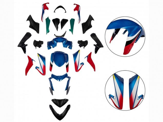 Carenados Moto Suzuki GSX-S 1000 2015-2020 - Azul Rojo Negro Fábrica