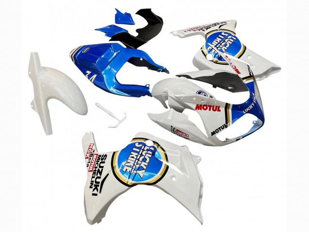 Carenados Moto Suzuki SV650 2003-2013 - Blanco Azul Lucky Strike Motul Fábrica