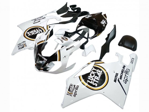 Carenados Moto Aprilia RSV1000 2003-2006 - Blanco Negro Lucky Strike Motul Michelin Fábrica
