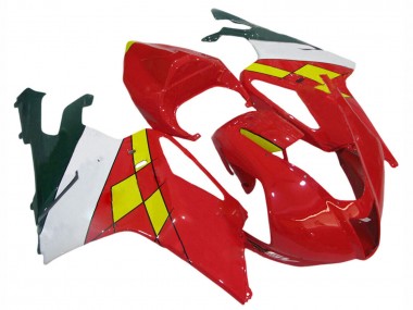 Carenados Moto Aprilia RSV1000 2003-2006 - Rojo Amarillo Blanco Fábrica