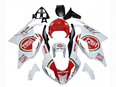 Carenados Moto Aprilia RSV1000 2003-2006 - Blanco Rojo Lucky Strike Motul 34 Fábrica