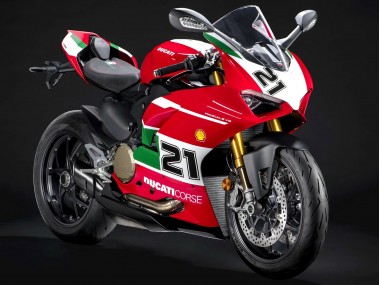 Carenados Moto Ducati Panigale V2 2020-2024 - Blanco Rojo Verde Negro Mate Corse 21 Fábrica