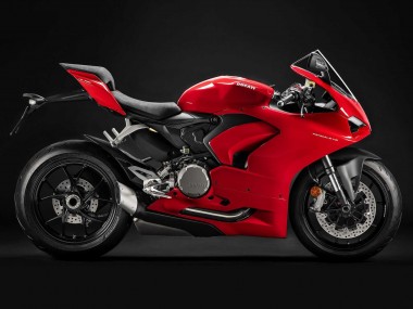 Carenado Moto Ducati Panigale V2 2020-2024 - Rojo Negro Mate Fábrica