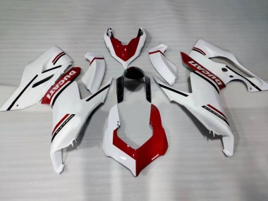 Carenados Moto Ducati Panigale V2 2020-2024 - Blanco Rojo Negro Brillante Fábrica