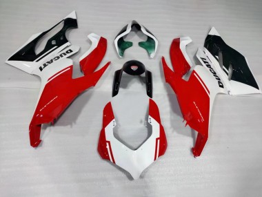 Carenados Moto Ducati Panigale V2 2020-2024 - Blanco Rojo Verde Negro Brillante Fábrica