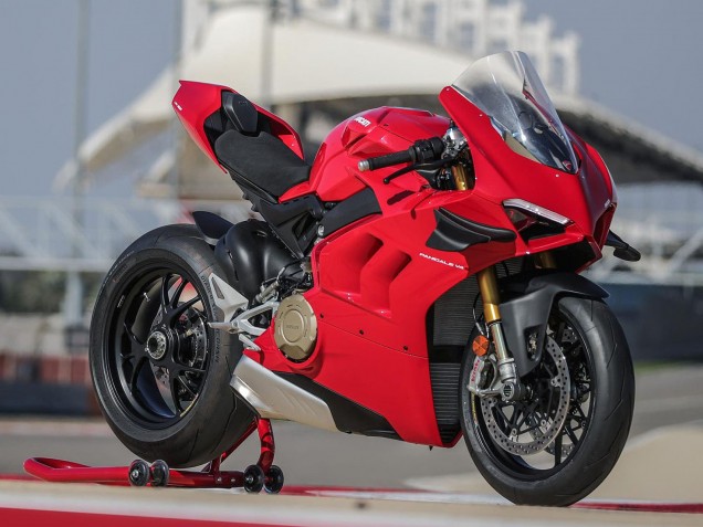 Carenado Moto Ducati Panigale V4 V4S 2020-2021 - Rojo Negro Mate Fábrica