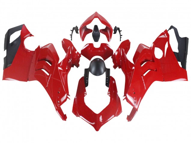 Carenado Moto Ducati Panigale V4 V4S 2020-2021 - Rojo Negro Mate Fábrica