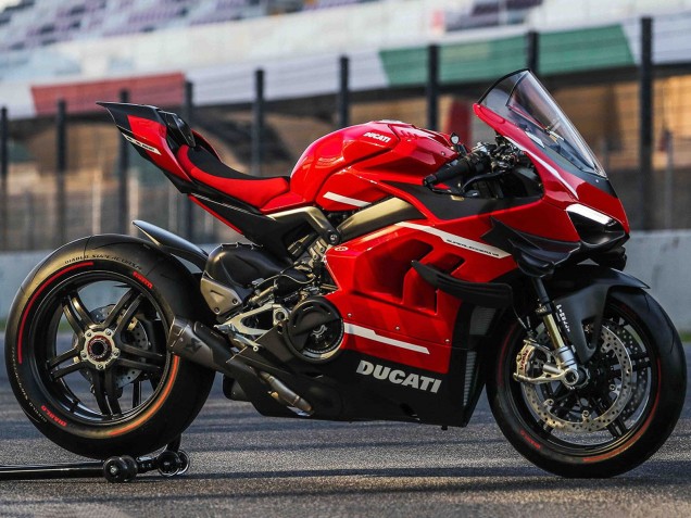 Carenados Moto Ducati Panigale V4 V4S 2020-2021 - Rojo Blanco Negro Fábrica