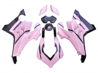 Carenados Moto Ducati Panigale V4 V4S 2020-2021 - Rosa Negro Brillante Fábrica