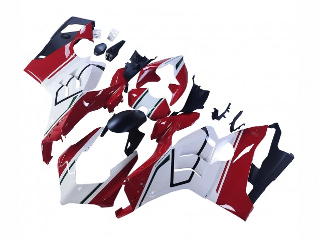 Carenados Moto Ducati Panigale V4 V4S 2020-2021 - Blanco Rojo Verde Negro Mate Fábrica